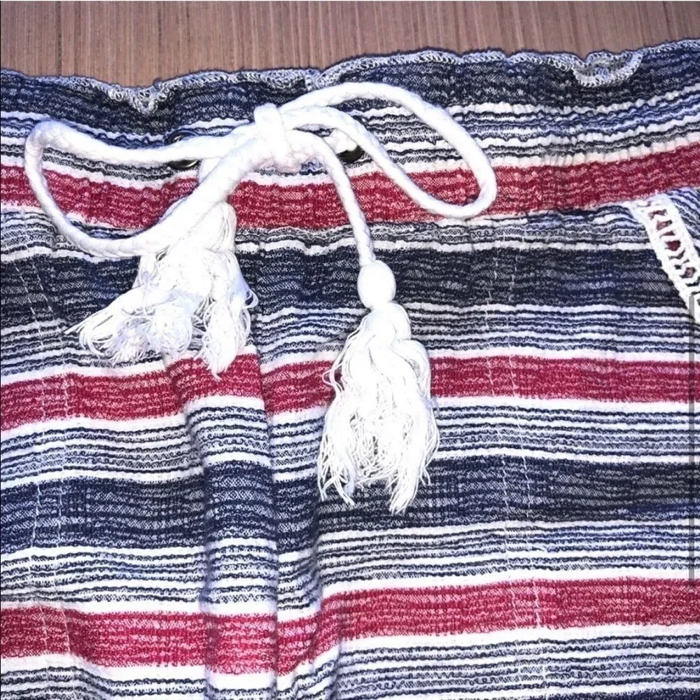 Jolt Red White & Blue Striped Shorts